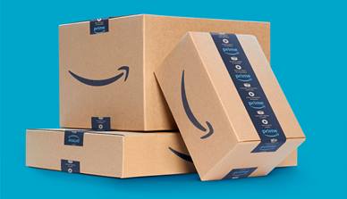 Amazon Prime boxes stacked